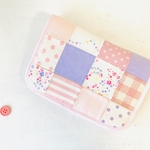 母子手帳ケース✩.*˚お薬手帳ケース【ピンクラベンダー】