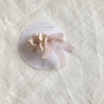 ＊シフォンリボンとアジサイのヘアクリップ＊ 布花アクセサリー　髪飾り ヘアクリップ　ヘアピン