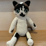 【受注製作品】黒ぶち猫さんの風羽ちゃん