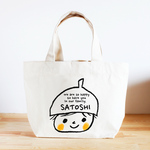 名前が入れられるキッズトートバッグ（笑顔ちゃん）