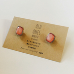 ヴィンテージ  ピアス  ストーン  ピンク