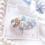 限定品·˖✶うる艶·˖✶Swarovski×紫陽花のポニーフックꕤ*.ﾟ