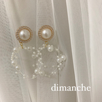 ヴィンテージ　パールシャワー　ピアス　