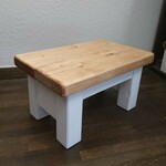 アンティーク風のスツール☆ナチュラルカラー