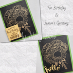 【New】夏にぴったり🌻ひまわりのバースデーカード グリーティングカード おまけ付き