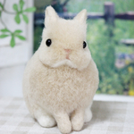 ☆　羊毛フェルト　うさぎ　フォーン　☆