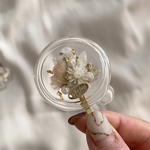クリア 淡水パール ドライフラワー ヘアゴム ポニーフック プレゼント 淡色 プレゼント 夏アクセサリー ヘアクリップ ヘアアクセサリー