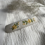 刺繍バレッタ　