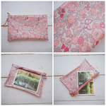 ★One side all skeleton pouch　LIBERTY  ベッツィ　バタフライローズ　21×12.5