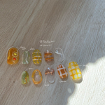 ぷっくりネイルorange base🍊