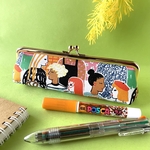 色んな女の子柄 小さめがま口 ペンケース 筆箱 化粧ポーチ USAコットン プチギフト 可愛いポーチ