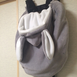 グレーうさぎ 防寒ケープ