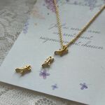 小さなかわいいゲッコー（ヤモリ）ネックレス