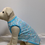 大型犬服ブルーユニコーン柄