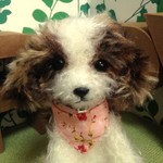 ふわもこ おすわり あみぐるみ　キャバリア