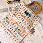 再販❣️ちょっとそこまで☆少し大きめエコバッグ♪カップ猫とタピオカミルクティーストライプ