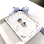 ブルーカレットのイヤリング