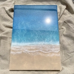 レジンアート 【サイズをお選び下さい】 海アート　レジンクラフト　海　絵　絵画　アート　インテリア　アートパネル　インテリアパネル　壁掛け　部屋　雑貨　ハンドメイド　風水　癒し　レジン