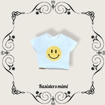 再販 2  【送料無料】スマイルTシャツ　【ブライス】【リカちゃん】【ブライスアウトフィット】【リカちゃん服】