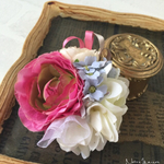 セール！送料無料☆ ピンクコサージュ