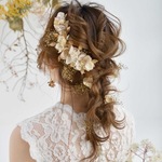 【予約販売】Vintage Gold Leaf cloth flower 《祝い事》