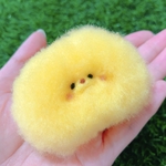 【7/1 19時から販売開始】【羊毛フェルト】ふさまろさん🍋*･ マスコット (レモンイエロー)【犬/いぬ/わんちゃん】