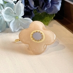 北欧風お花のポニーフック＊ピンクベージュ