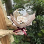 バルーンフラワー　ダリア（ホワイト１）