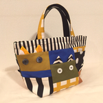 リバーシブルのねこminiトートバッグ