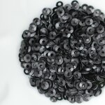 スパンコール 3mm 約4g 丸カップ マット 黒 (SMC03MBKHW00)