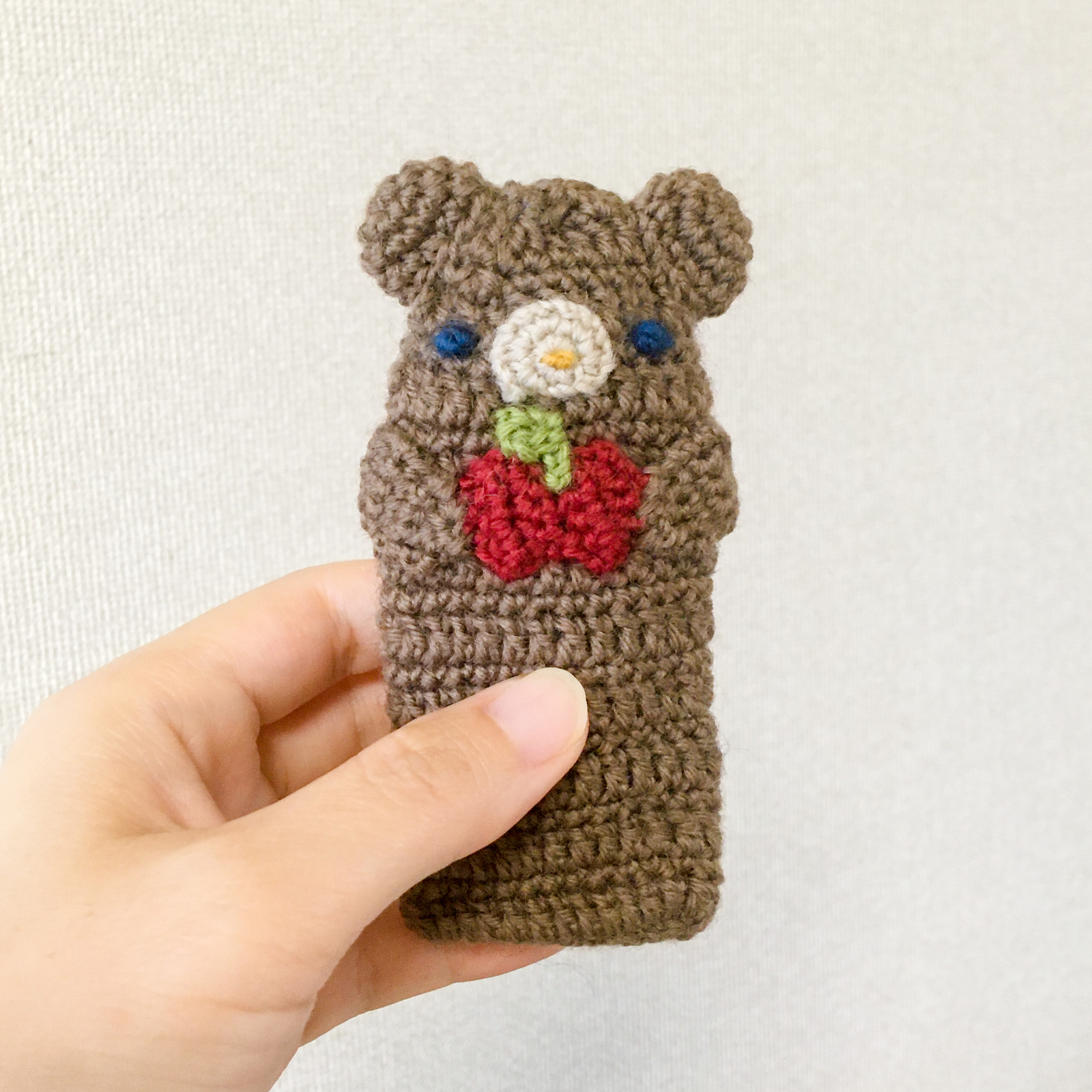レトロ　モコモコ　Tiny Studio ベア　クマ　くまさん　ポーチ ポーチ】モコモコくまさんのフェイスポシェット (テディベア/熊