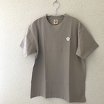 smileにゃんこ★オーガニックコットンTシャツ(ミルキーグレー)