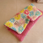 再販*８重ガーゼ大判ハンカチ*colorfulmargueritepink