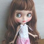 338.※単品※白の編み上げリボンキャミソール※ブライスアウトフィット※1/6ドール服