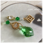 chandelier・スワロフスキー/ピアス/ノンホールピアス/ゴシック