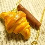 *New*ネックレス(クロワッサン×ショコラクッキー)*50センチ*再販