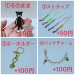 ミシン糸のミニあみねこ(黒)