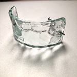 石目　ブレスレット　昭和レトロガラス　アンティーク　型ガラス　もったいないをカタチに　思い出と一緒に　