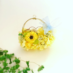 キュートな紫陽花のワイヤーリース  ＊おしゃれなワイヤーリングのリース＊