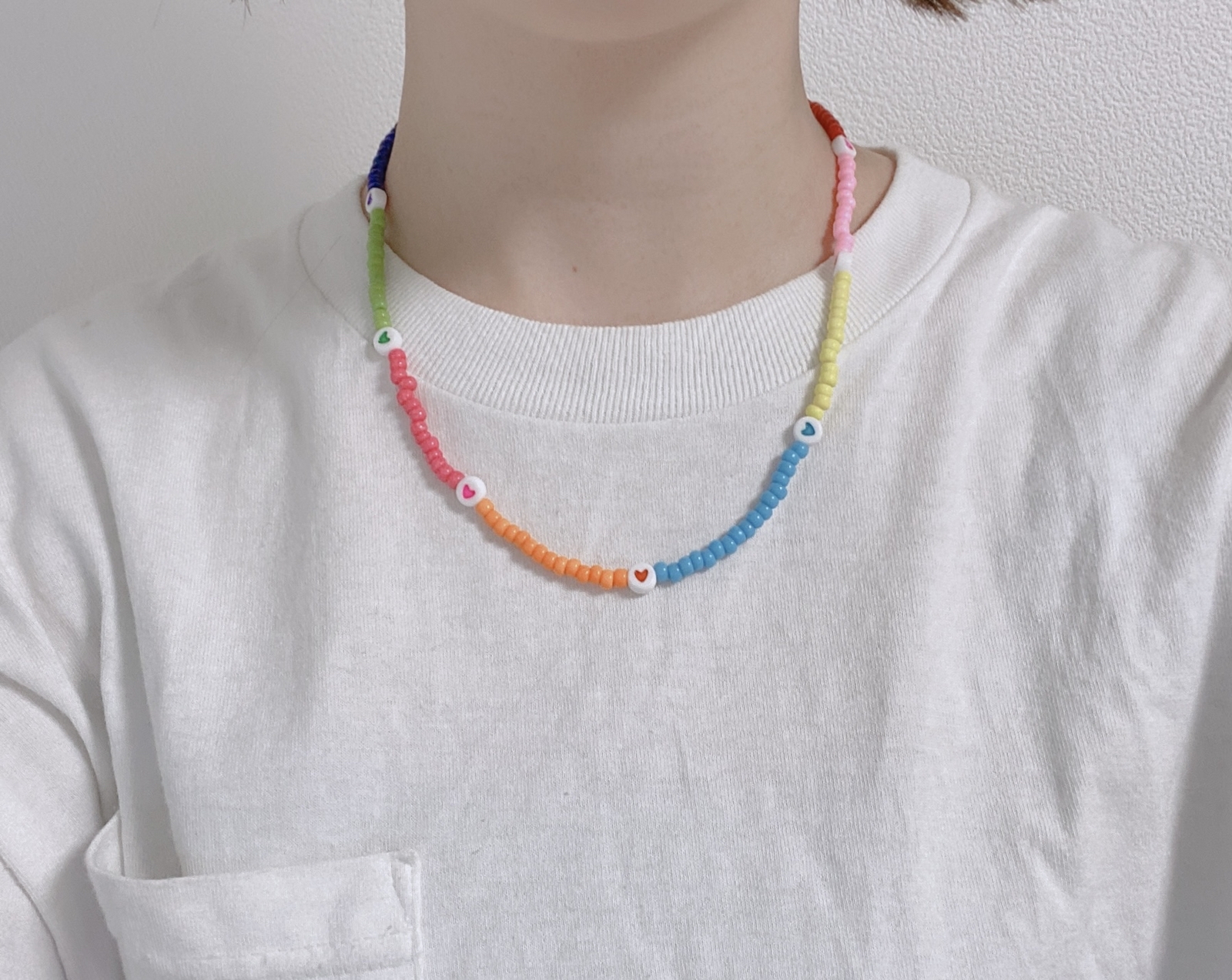 _stm.】カラフルビーズハートネックレス - 【_stm.】 GALLERY | minne 