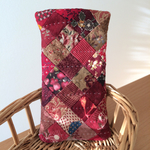 パッチワーク スマホ・眼鏡ケース 赤系&デニム