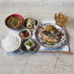 サーモンと夏野菜のソテーのセット＊＊