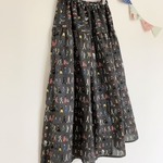 ＊various people♪ロングティアードスカート(dark gray)＊