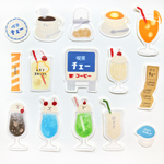 【名入れOK】喫茶店たっぷりフレークシール 
