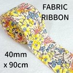 【FABRIC】【90cm】【YELLOW】フラワーリボン【A2023】