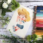 動画を見ながら描いてみよう色鉛筆画体験キットno.249