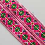 チロリアンテープ　刺繍　エスニック　花柄