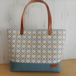 hotokuさま専用　クラーク＆クラーク　VENUS シトロン＆帆布のマチ広トートバッグ　