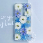 千鳥草 ⋆*❁*⋆可愛い⋆*❁*⋆押し花ケース /iPhoneケース/スマホケース/押しフルーツ/押し花