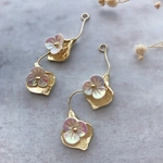 2個【S-33】デザインパーツ　  花　フラワータッセル